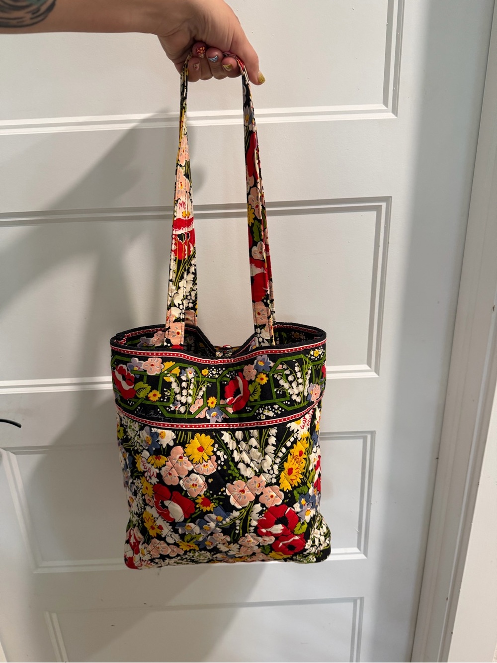 Vera Bradley NWOT Retired Poppy Pattern Tote Vintage - Picture 3 of 6